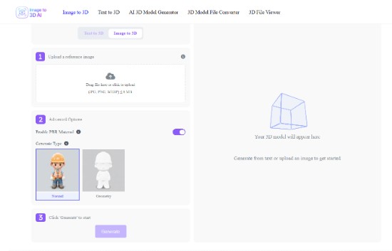 Image to 3D AI Playground